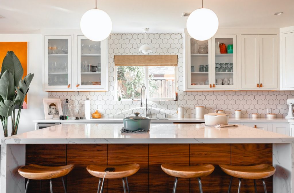 Kitchen remodel tip: update your light fixtures.